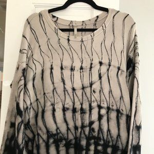 Black and Tan Tie Dye Sweater